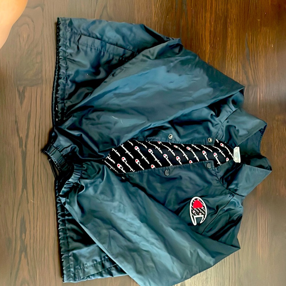 Champions Nylon Windbreaker snap button jacket